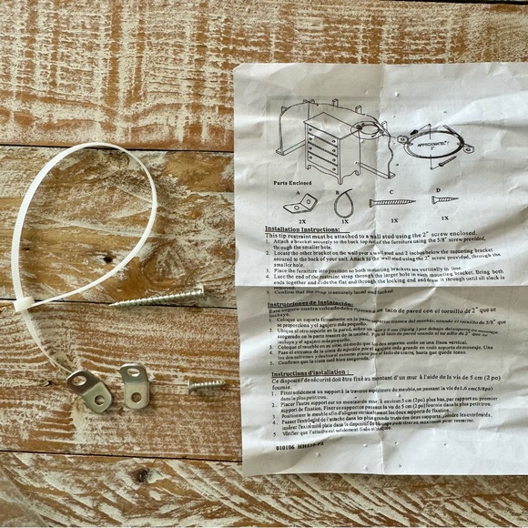 🤕Anti-Tip Furniture Tipping Restraint -Child Safety Hardware Kit🤕 - Picture 3 of 5